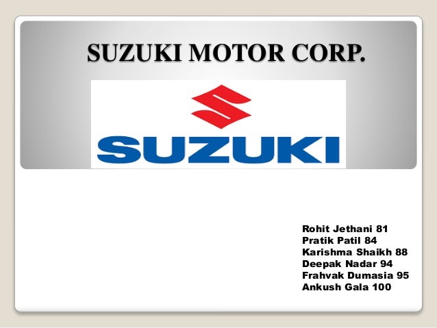 Suzuki motor corporation