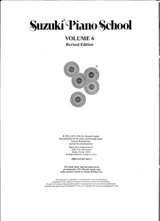Suzuki piano school 1-7