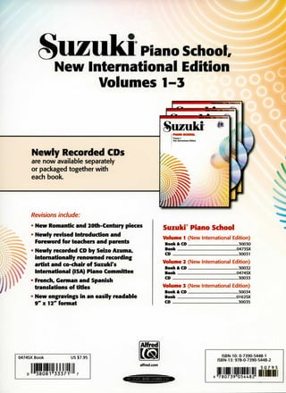 Suzuki Piano School Volume 2 New International Edition | PDF