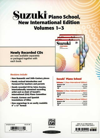 Suzuki Piano School Volume 3 New International Edition | PDF