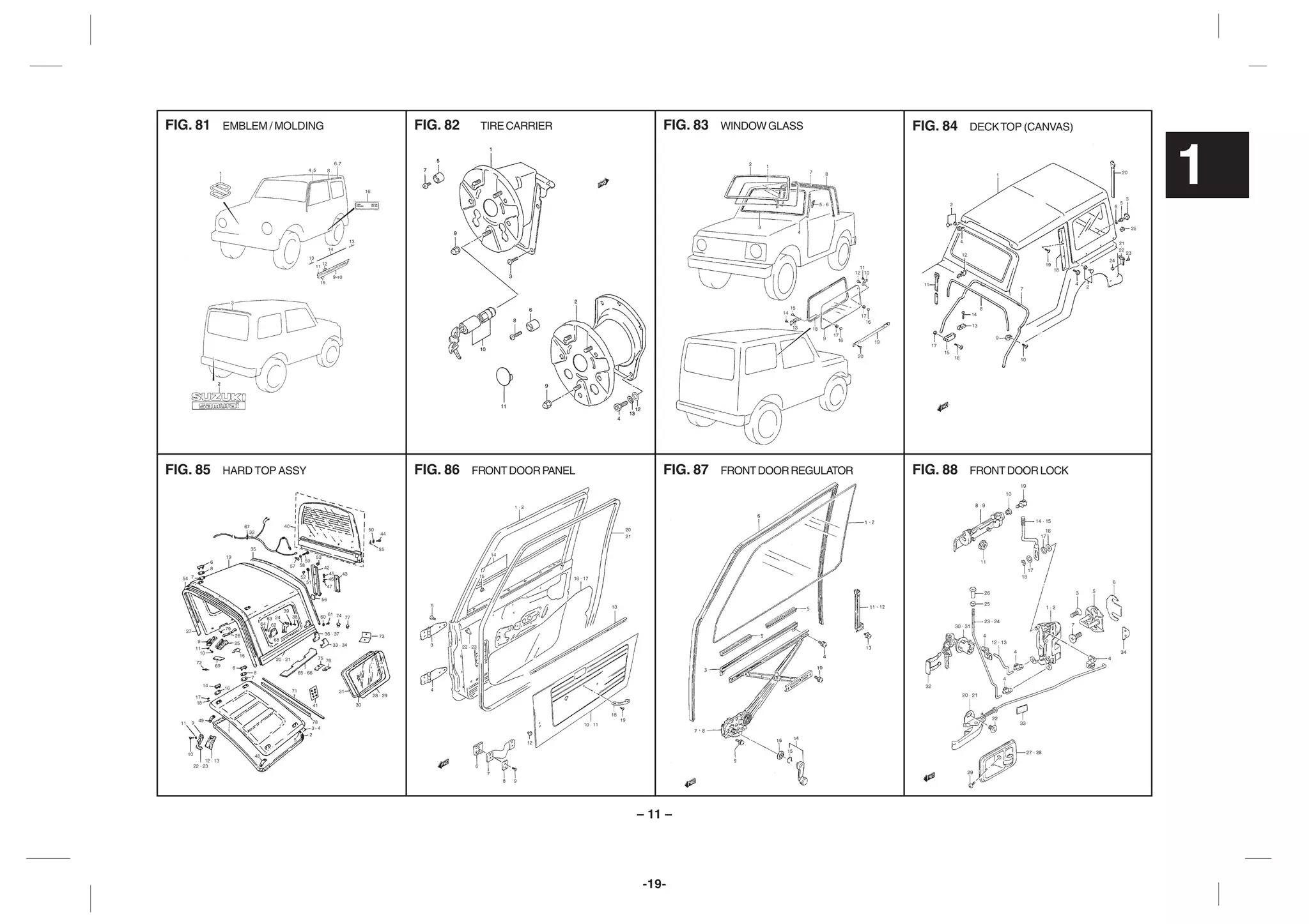 Suzuki Samurai SJ413 Parts Catalogue 2nd Edition PDF