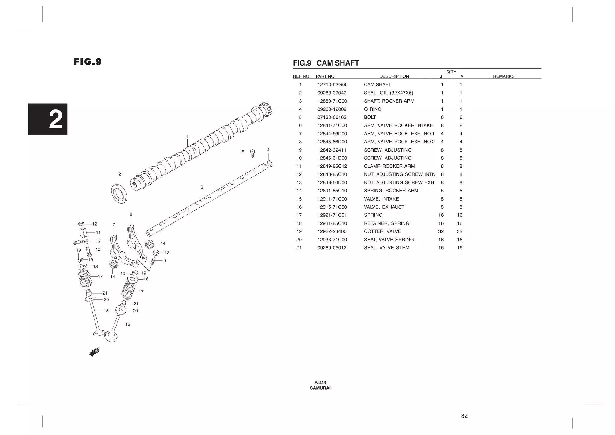 Suzuki Samurai SJ413 Parts Catalogue 2nd Edition | PDF