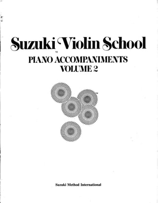 Suzuki violin method   vol 02 - piano accompaniments