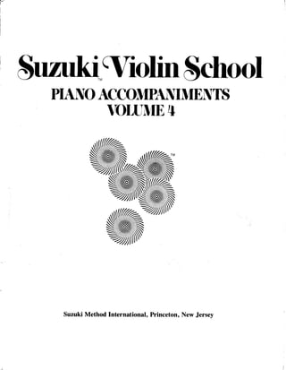 Suzuki violin method   vol 04 - piano accompaniments