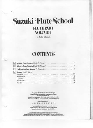 Suzuki volume 04   flauta