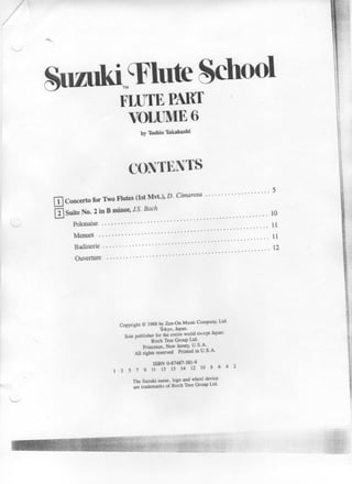 Suzuki volume 06   flauta