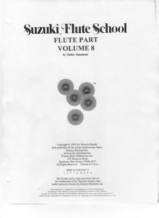 Suzuki Volume 08 - Flauta