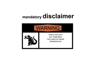 mandatory  disclaimer 