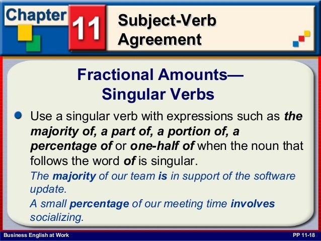 verb agreement