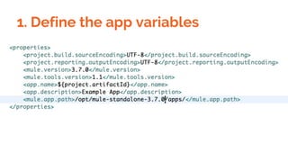 1. Define the app variables
 