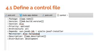4.1 Define a control file
 