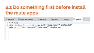 4.2 Do something first before install
the mule apps
 