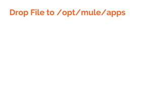 Drop File to /opt/mule/apps
 