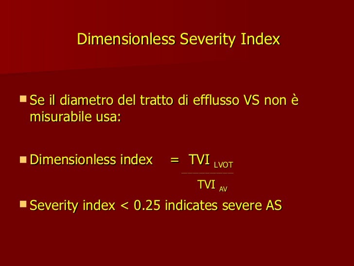 Stenosi Valvolare Aortica SVA valutazione ecocardiografica