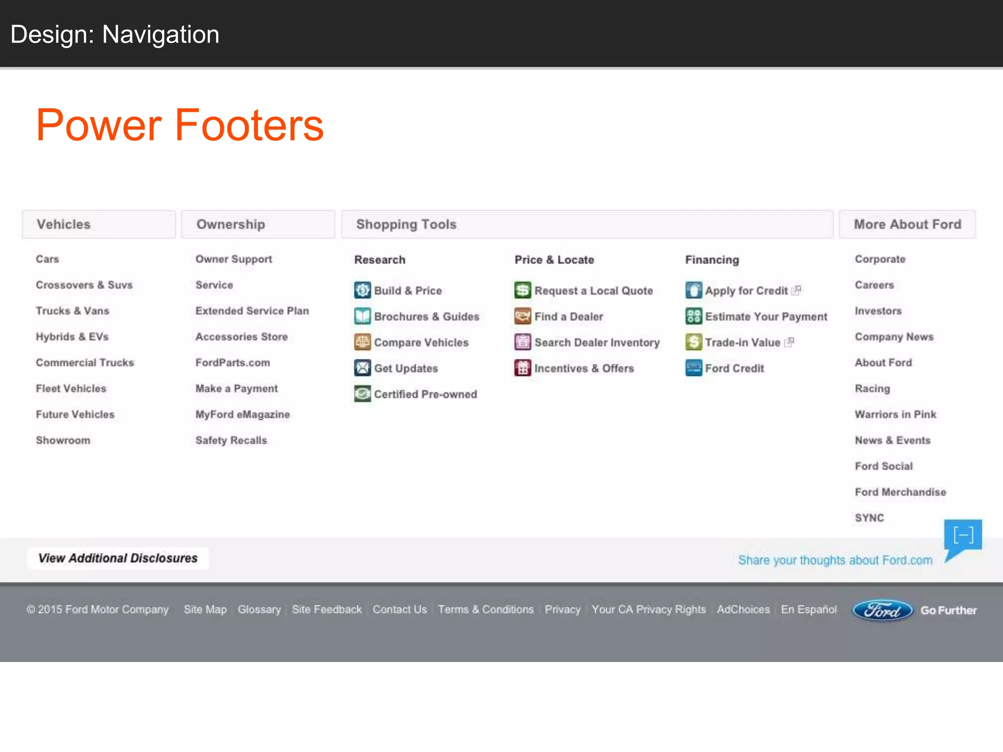 Power Footers
Design: Navigation
 