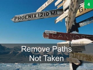 Remove Paths
Not Taken
4
 