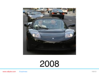 www.rallydev.com @zachnies! ©2013!
2008!
 