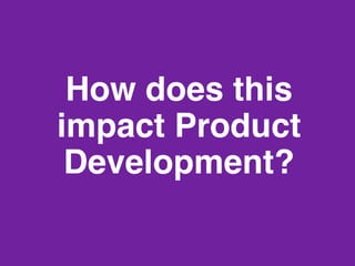 www.rallydev.com @zachnies! ©2013!
How does this
impact Product
Development?!
 