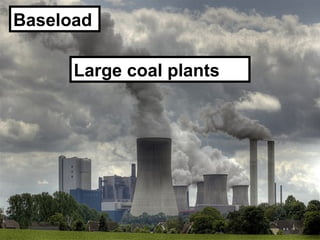 Baseload

      Large coal plants
 