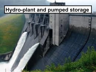 Hydro-plant and pumped storage
 