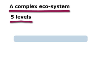 A complex eco-system

5 levels
 