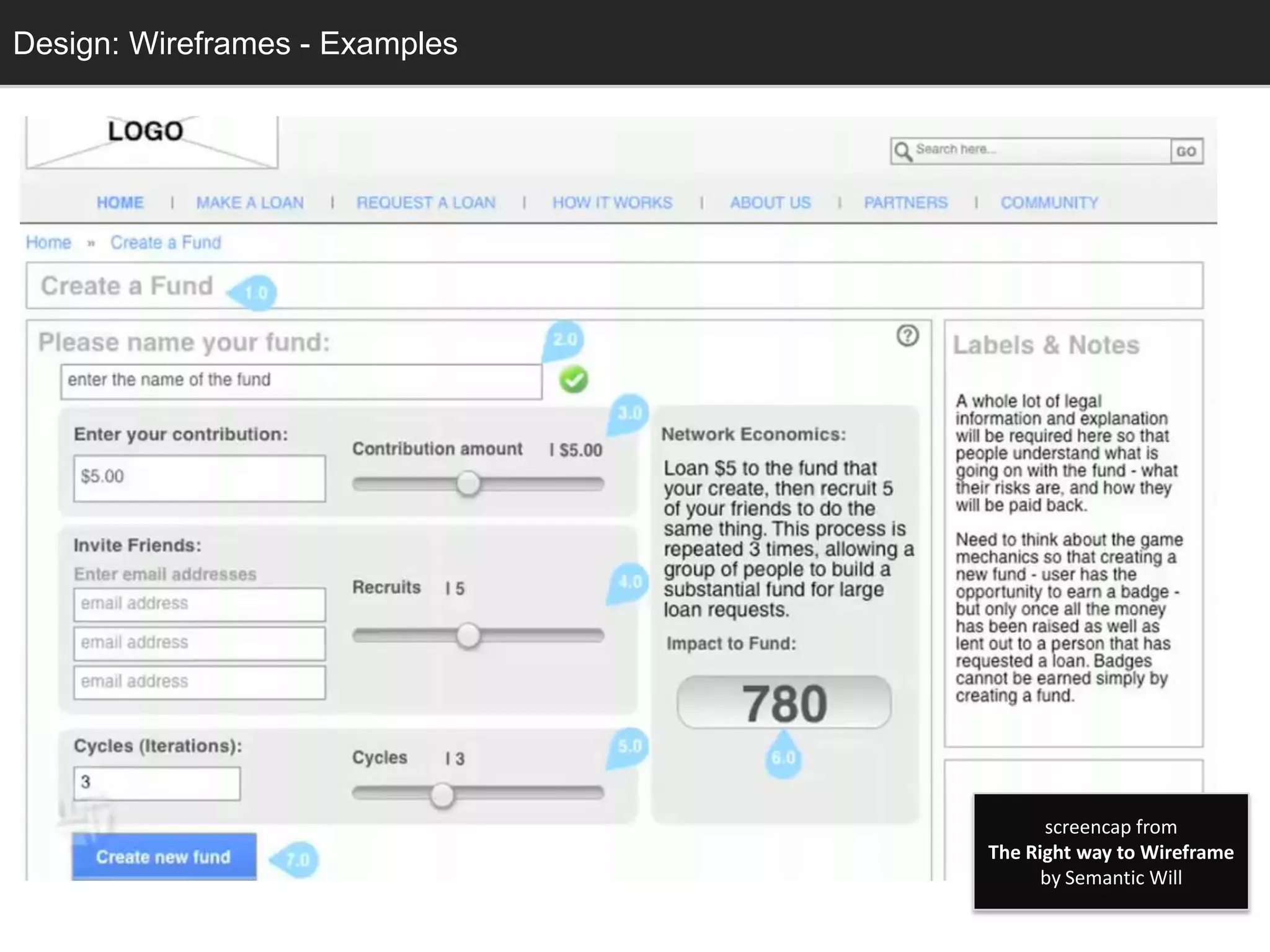 Design: Wireframes - Examples
  Design: Sketching




                                      screencap from
                                The Right way to Wireframe
                                      by Semantic Will
 