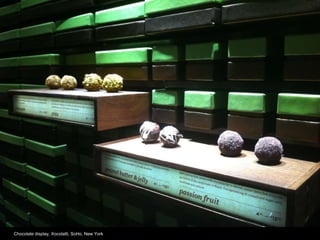 Chocolate display, Xocolatti, SoHo, New York
 