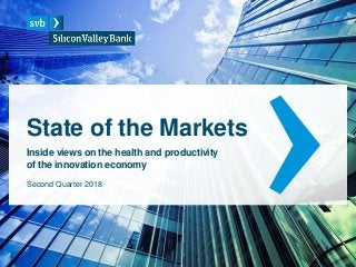 State of the Markets
Inside views on the health and productivity
of the innovation economy
Second Quarter 2018
 