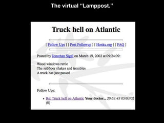 The virtual “Lamppost.”
 
