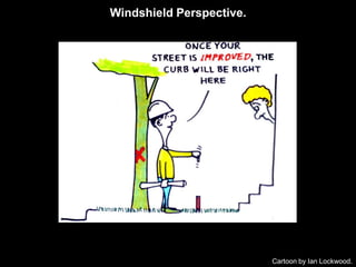 Windshield Perspective.




          TK



                          Cartoon by Ian Lockwood.
 