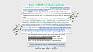 which was okay, until…
Reason 1 of 3 | SVB over-indexed on govt. bonds
 