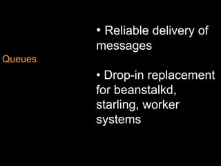  Works with T-SQL based libraries/toolsSQL AzureUseactiverecord-sqlserver-adapterPatch usinghttp://gist.github.com/318780 
