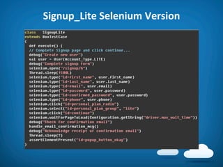 Signup_Lite	
  Selenium	
  Version	
  
 