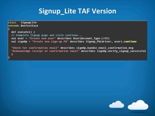 Signup_Lite	
  TAF	
  Version	
  
 