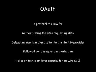Securing your APIs with OAuth, OpenID, and OpenID Connect | PPTX