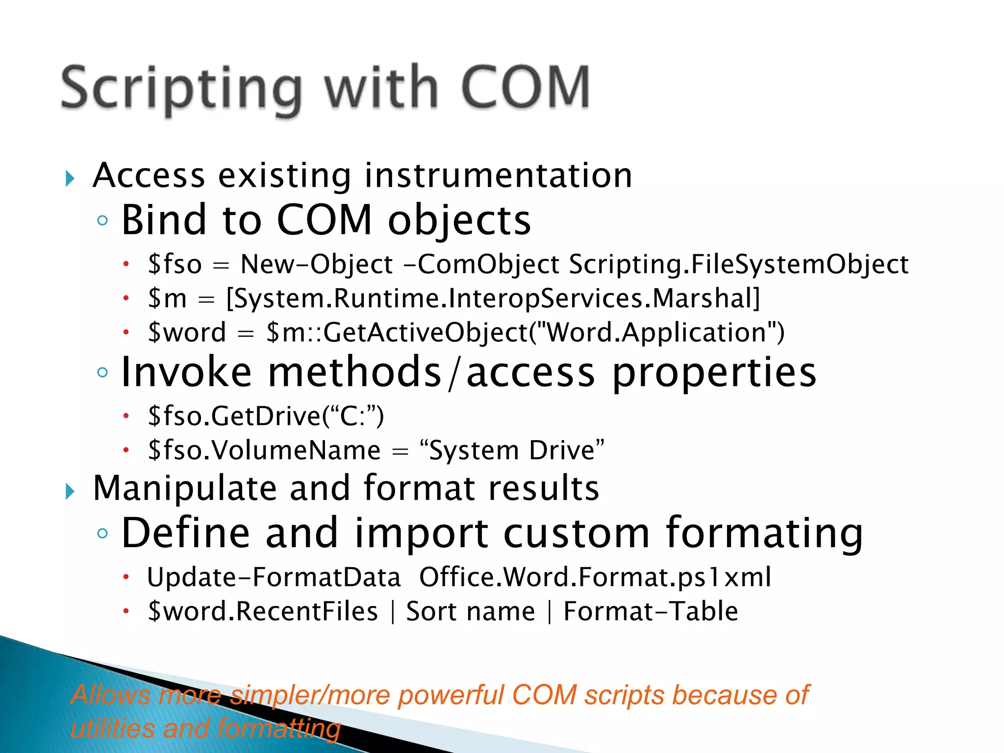 Transformation and Output UtilitiesWindows PowerShelldemo 