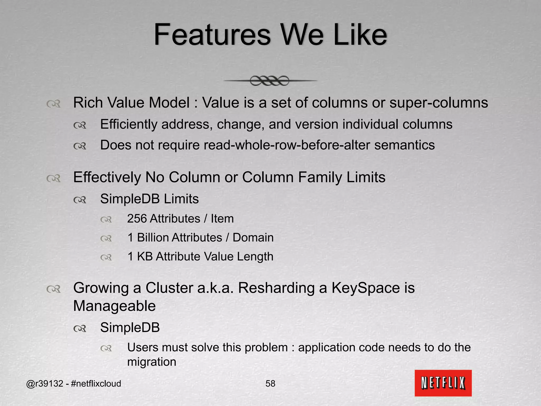 Data Model : Cassandra@r39132 - #netflixcloud47