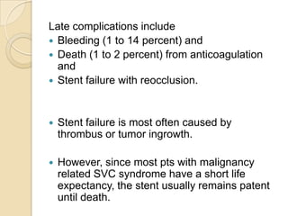 Svc Rupture SVC SYNDROME | PPTX