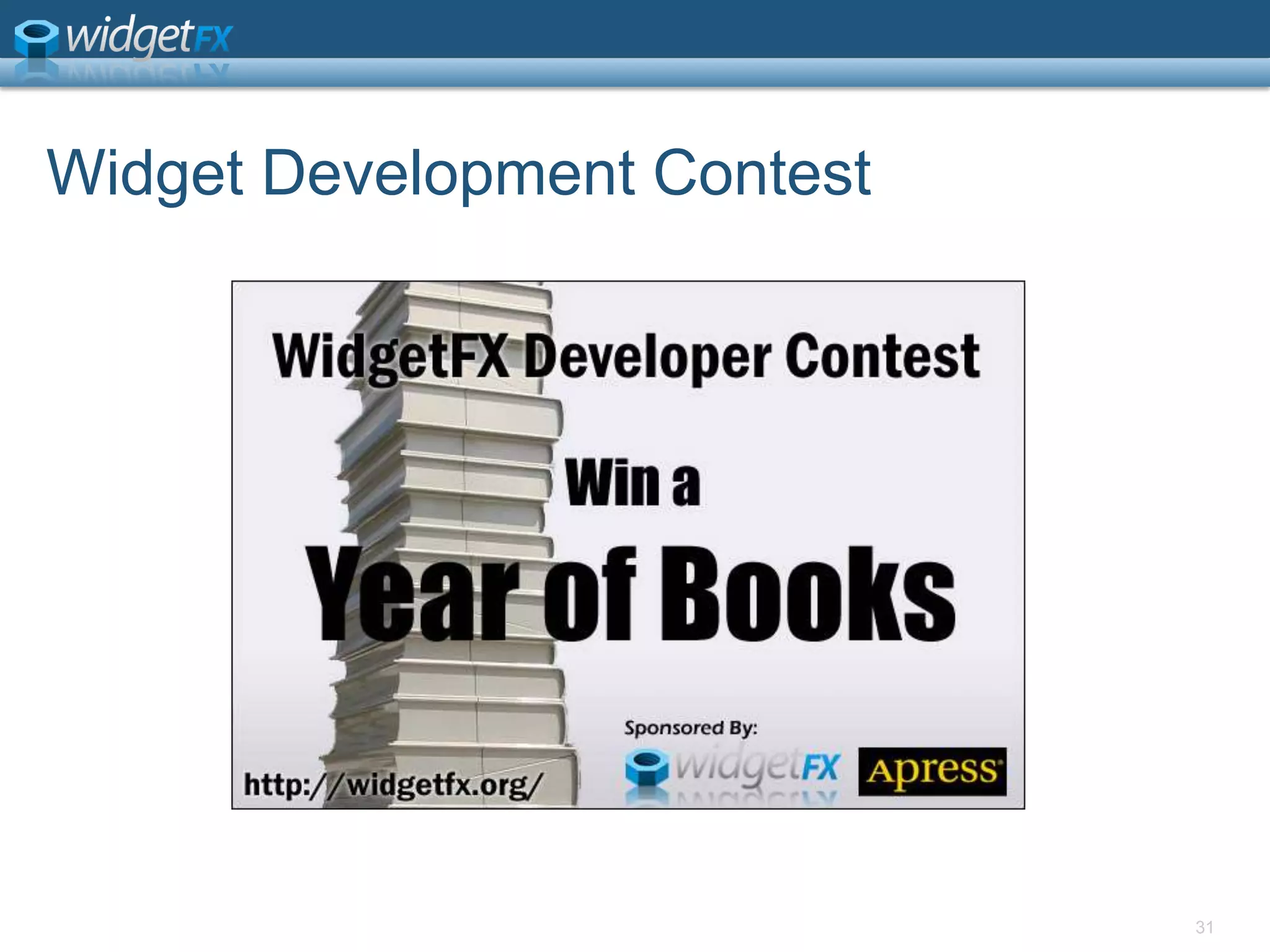 Widget Development Contest31