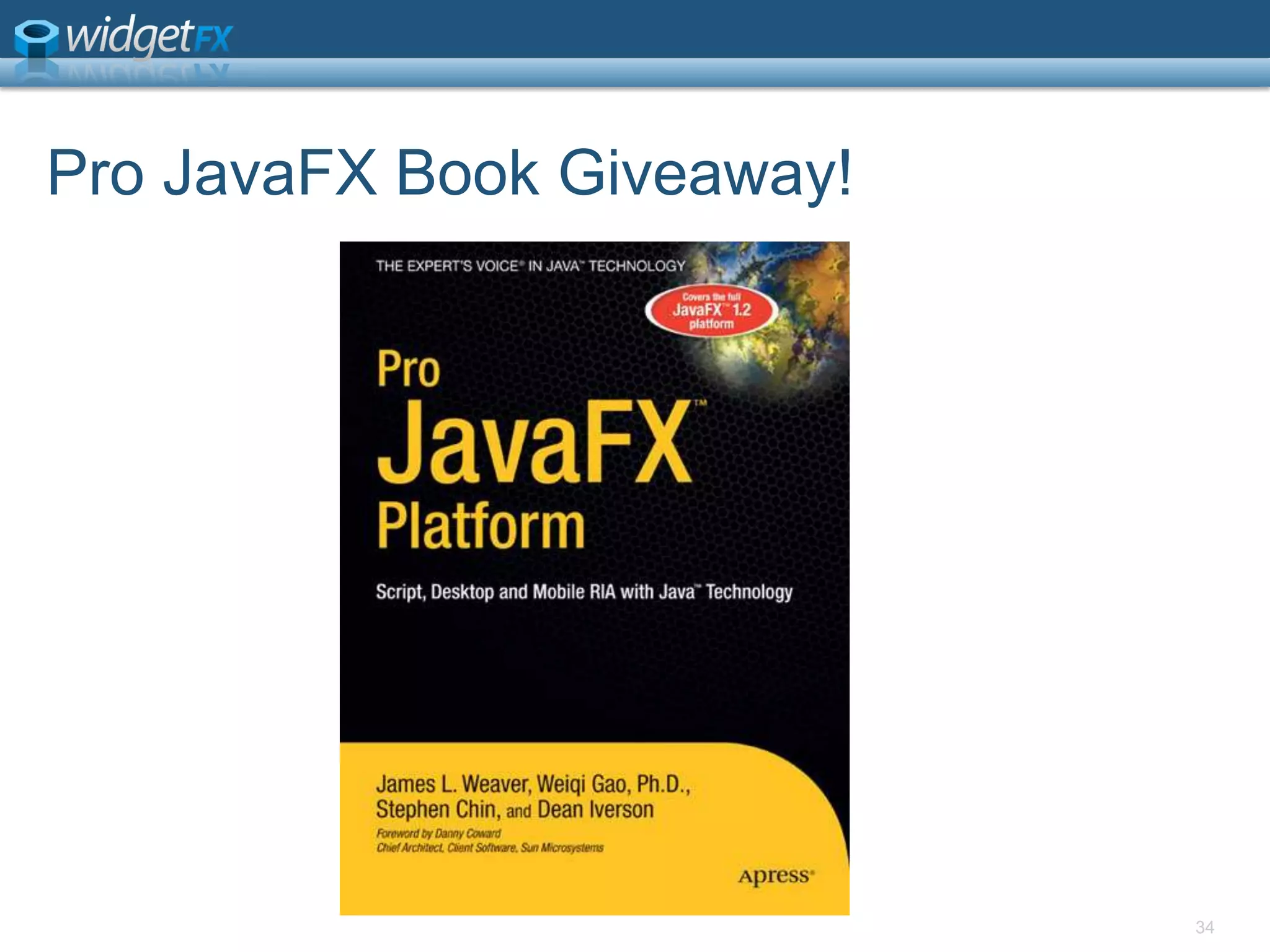 Pro JavaFX Book Giveaway!34