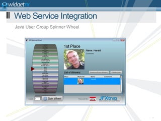 Java User Group Spinner Wheel11Web Service Integration