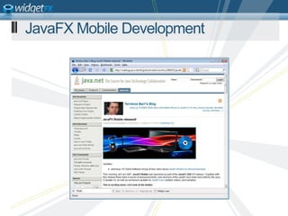 JavaFX Mobile Development