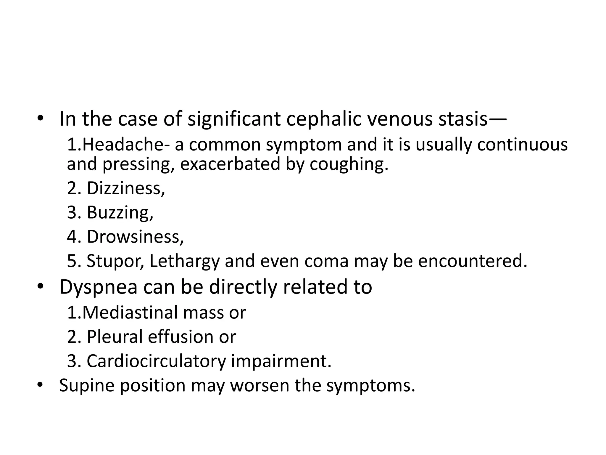 Superior vena cava syndrome | PPTX | Lung and Respiratory Health