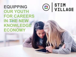 EQUIPPING
OUR YOUTH
FOR CAREERS
IN THE NEW
KNOWLEDGE
ECONOMY
 