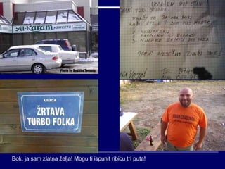 Bok, ja sam zlatna želja! Mogu ti ispunit ribicu tri puta! 
