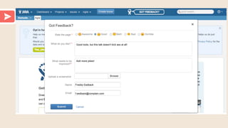 GOT FEEDBACK?
Got Feedback?
Submit Cancel
What do you like? * Good tools, but this talk doesn't kick ass at all!
What needs to be
improved?*
Add more jokes!
Name
BrowseUpload a screenshot
Email
Freddy Eedback
f.eedback@complain.com
Rate the page * Awesome HorribleGood Meh! Bad
 