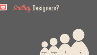 Designers?Scaling
Designer Designer ? ?
 