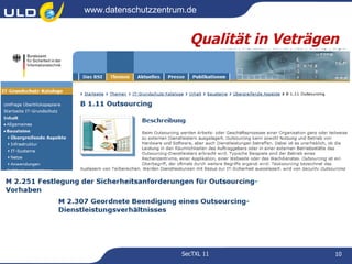 www.datenschutzzentrum.de


                       Qualität in Veträgen




                     SecTXL 11            10
 