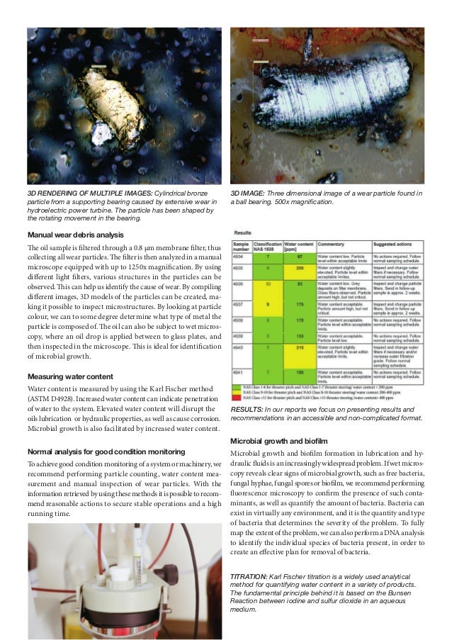 Wear Debris Analysis For Successful Condition Monitoring