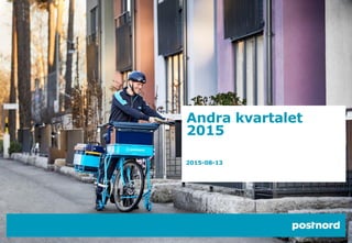 Andra kvartalet
2015
2015-08-13
 